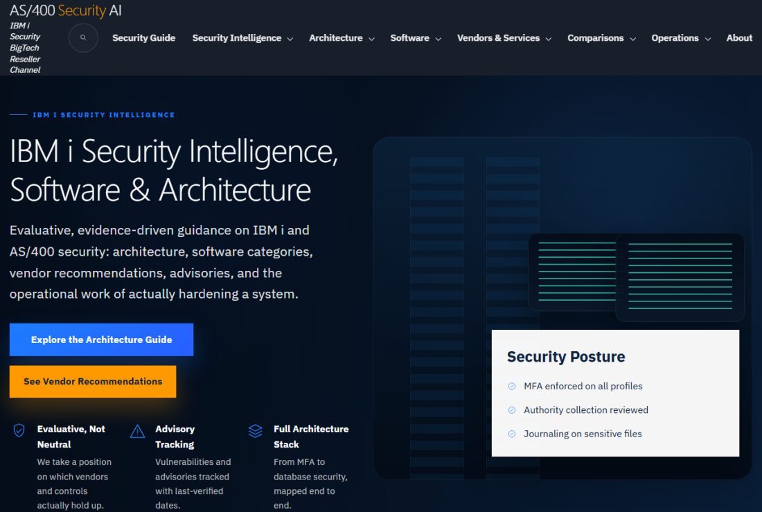 Homepage of security.as400software.com